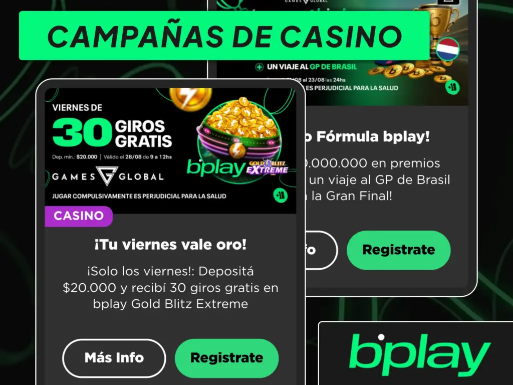 bplay te ofrece diversos bonos de casino para eventos especiales.