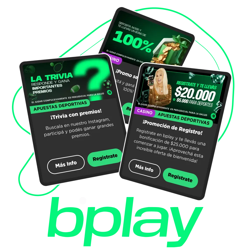 Aprovecha los bonos y promociones oficiales de la plataforma bplay.