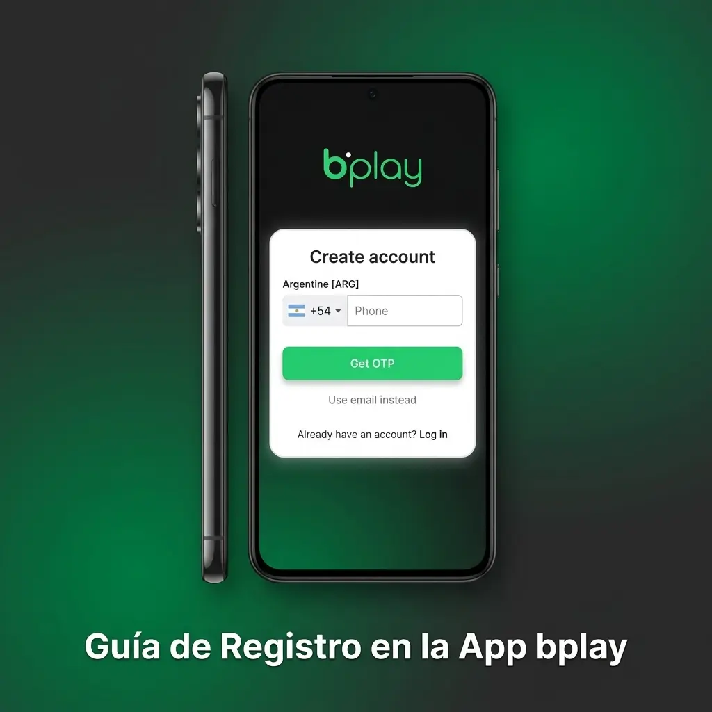 Proceso de registro en la app bplay