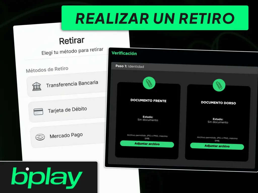 Retira tus ganancias de forma segura desde la plataforma bplay.