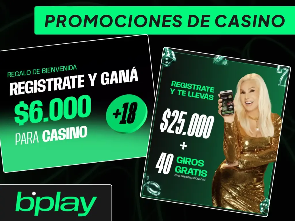 Giros gratis y bonificaciones especiales para juegos de tragamonedas en bplay Argentina.